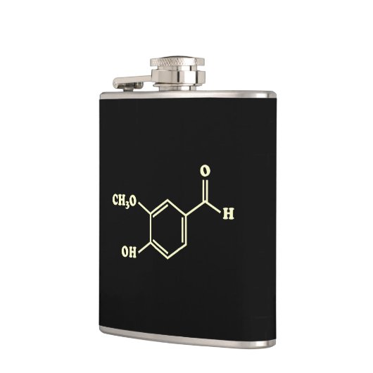 Vanilla Vanillin Molekulare Chemische Formel Flachmann (Links)