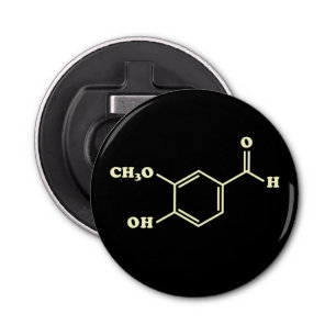 Vanilla Vanillin Molekulare Chemische Formel Flaschenöffner