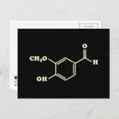 Vanilla Vanillin Molekulare Chemische Formel Postkarte (Vorne/Hinten)