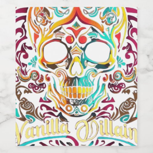 Vanilla Villain Weinetikett (Einzelnes Label)