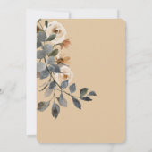 Vanilla White Boho Rose Cream Brautparty Einladung (Rückseite)