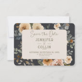 Vanilla White Boho Rose Sage Wedding Save The Date (Vorderseite)