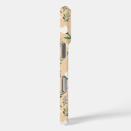 Vanilla & White Floral Phone Case (Rückseite / Rechts)