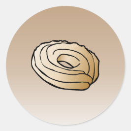 Vanilla Wreath Classic Round Sticker
