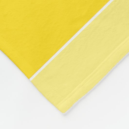 Vanilla Yellow White Stripes Stilvolle Vorlage Fleecedecke (Ecke)