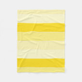 Vanilla Yellow White Stripes Stilvolle Vorlage Fleecedecke (Vorderseite)