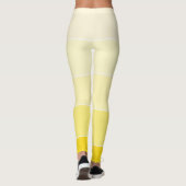 Vanilla Yellow White Template Elegant Modernes Des Leggings (Rückseite)