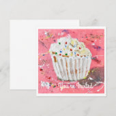 Vanilla Zuckerguss Einladung (Vorne/Hinten)