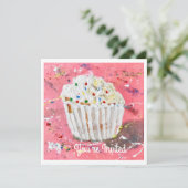 Vanilla Zuckerguss Einladung (Stehend Vorderseite)