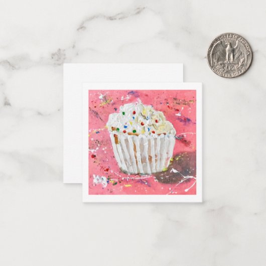 Vanilla Zuckerguss Mitteilungskarte (Vorderseite/Rückseite Beispiel)