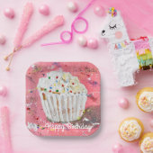 Vanilla Zuckerguss Pappteller (Party)