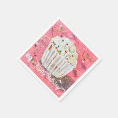 Vanilla Zuckerguss Serviette (Ecke)