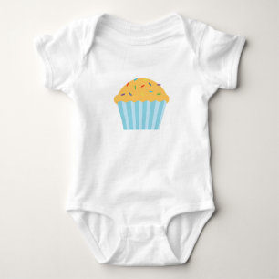 Vanille besprüht kleinen Kuchen Babyware Baby Strampler