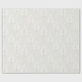 Vanille-Creme-Weihnachtsbäume Geschenkpapier (Flach)