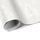 Vanille-Creme-Weihnachtsbäume Geschenkpapier (Rolleneckpunkt)