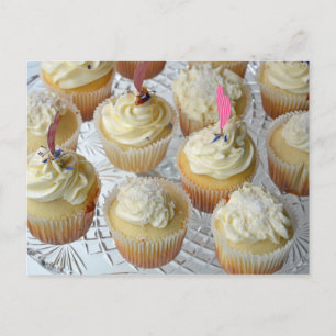 Vanille-Cupcakes Postkarte