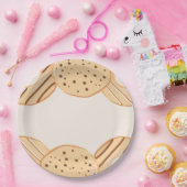 Vanille-Donut-Wonne  Pappteller (Party)