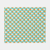 Vanille-Eiscreme-Kegel-Muster Fleecedecke (Vorderseite (Horizontal))