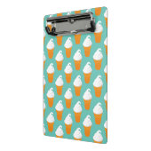 Vanille-Eiscreme-Kegel-Muster Mini Klemmbrett (Gewinkelt2)