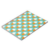 Vanille-Eiscreme-Kegel-Muster Notizblock (Linke Seite)