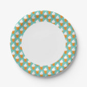 Vanille-Eiscreme-Kegel-Muster Pappteller (Vorderseite)