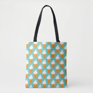 Vanille-Eiscreme-Kegel-Muster Tasche