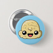 Vanille-Eisportion - Ice Cream Jump Button (Vorne & Hinten)
