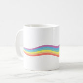 Vanille-Eisportion - Regenbogen-Schweif Kaffeetasse (Vorderseite Links)