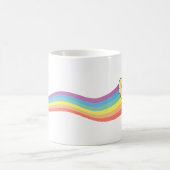 Vanille-Eisportion - Regenbogen-Schweif Kaffeetasse (Mittel)