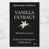 Vanille-Extrakt Moderne benutzerdefinierte Etikett (Einzelnes Label)
