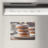 Vanille-Glasur-Donuts-Magnet Magnet (In Situ (Geschirrspüler))