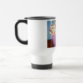 Vanille-kleiner Kuchen mit besprüht Kunst Reisebecher (Links)