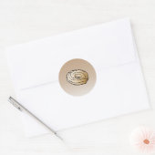 Vanille-Kranz-Klassischer-Rund-Aufkleber Runder Aufkleber (Umschlag)