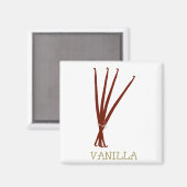 Vanille Magnet (Vorderseite/Rückseite)