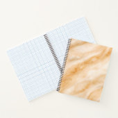 Vanille-Milchshake-Marmor-Textur Notizblock (Innenseite)