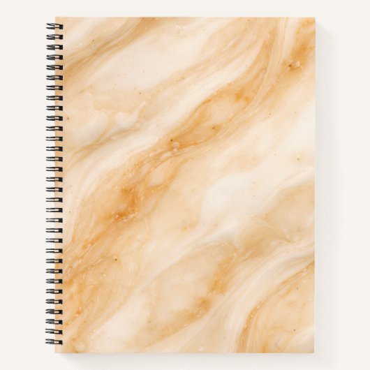 Vanille-Milchshake-Marmor-Textur Notizblock (Vorderseite)