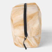 Vanille-Milchshake-Marmor-Textur Waschbeutel (Rechts)