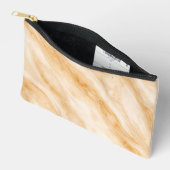 Vanille-Milchshake-Marmor-Textur Zubehörtasche (Offen)