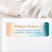 Vanille-Rücksendeadressen-Aufkleber (Insitu)