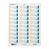 Vanille-Rücksendeadressen-Aufkleber (Vorne)