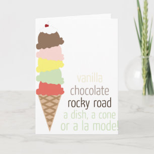 Vanille-Schokolade Karte