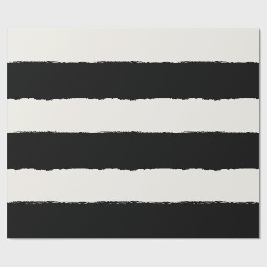 Vanille-u. Schwarz-rauer Geschenkpapier (Flach)