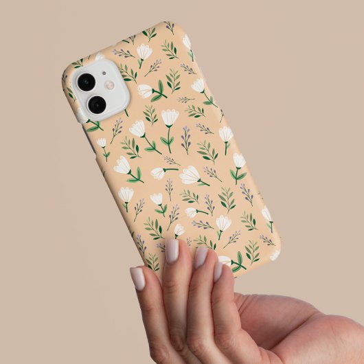 Vanille- und weißes Blumen-Handyhülle Case-Mate iPhone Hülle