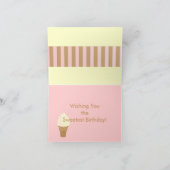 Vanille-weicher Aufschlag Karte (Innenseite)