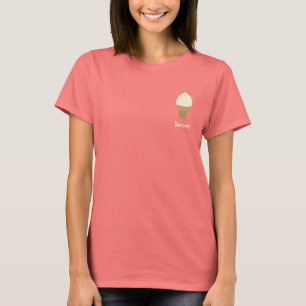 Vanille-weicher Aufschlag T-Shirt
