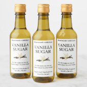 Vanille-Zucker Modern Label Aufkleber VS102tr (Flaschen)