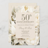 Vanillecreme-Bouquet für jedes Jahr Feiertagskarte (Vorne/Hinten)