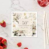 Vanillecreme-Bouquet für jedes Jahr Serviette (Beispiel)