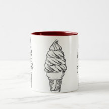 Vanilleeis-Creme-Tasse