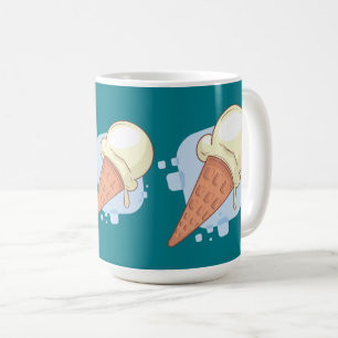 Vanilleeis kaffeetasse